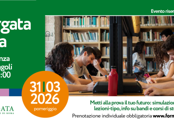 Tor Vergata Orienta – Pomeriggio di Orientamento - Corsi di Laurea triennale