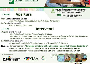 Presentazione Rapporto di Sostenibilità 2024 di Ateneo