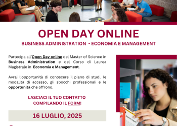 Open Day online - Corsi di Laurea Magistrale