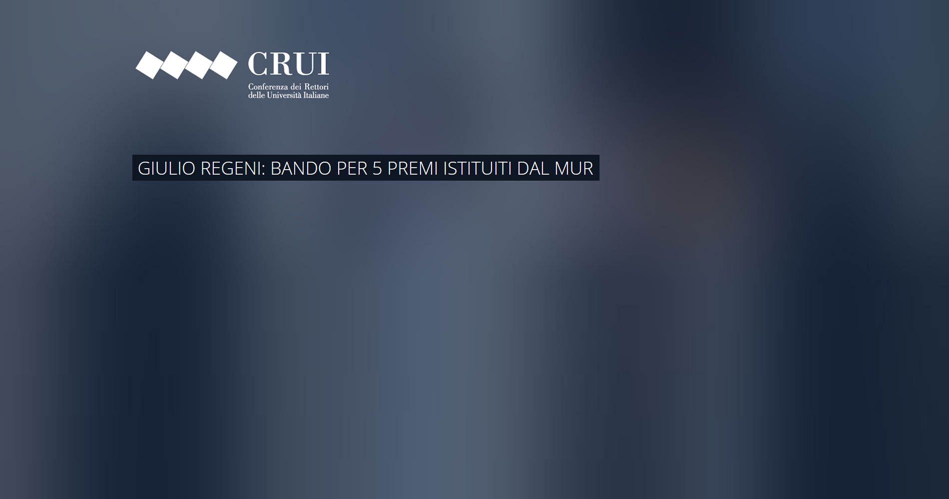 Bando Giulio Regeni