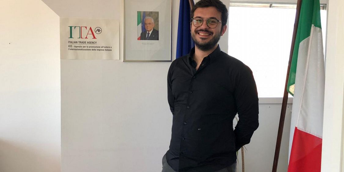 Gianpiero Tagliente, studente CEIDIM 2017-18, presso l'Ufficio ICE di Stoccolma