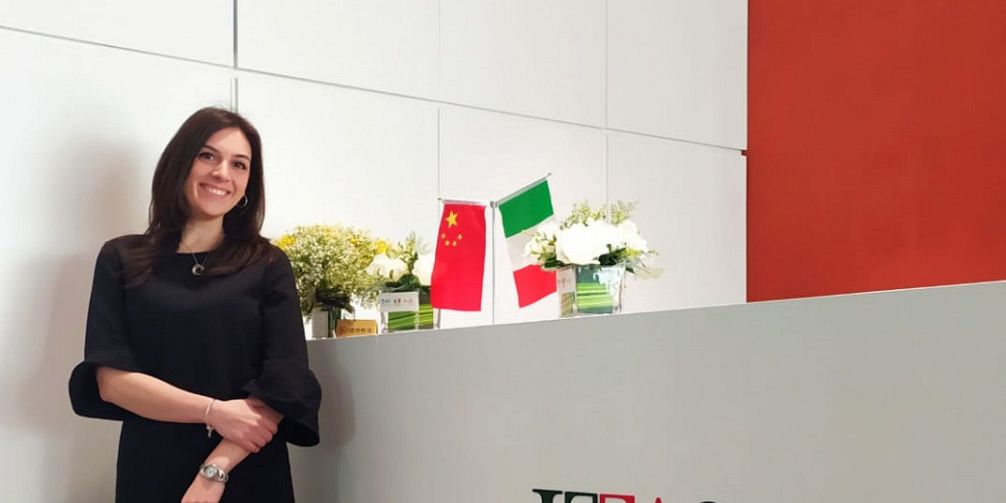 Antonella De Rita, in stage presso l'ufficio ICE di Shanghai