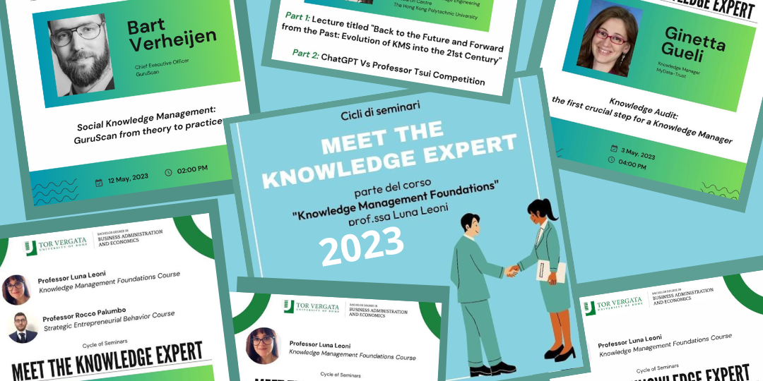 Meet the Knowledge Expert 2023: conclusa la terza edizione del ciclo di incontri promossi da Luna Leoni per formare esperti della conoscenza
