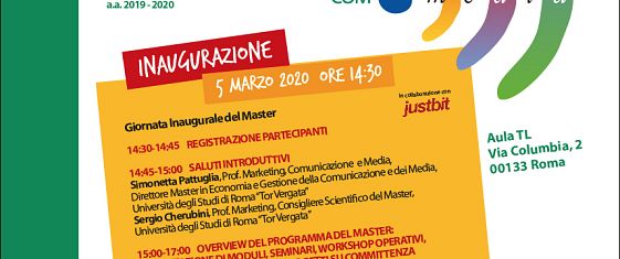 RIMANDATO - Giornata Inaugurale della XVIII edizione del Master In Economia e Gestione della Comunicazione e dei Media
