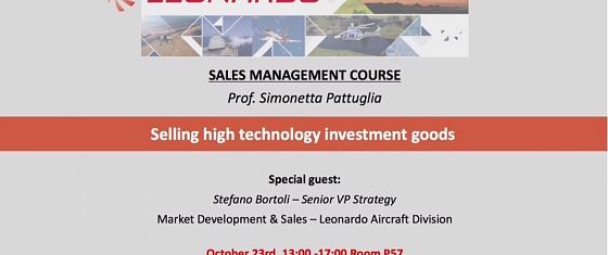 Selling high technology investment goods - Stefano Bortoli Senior VP Strategy Leonardo - 23 ottobre 2017