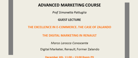 The excellence in e-commerce. The Case of Zalando | 4 dicembre 2017