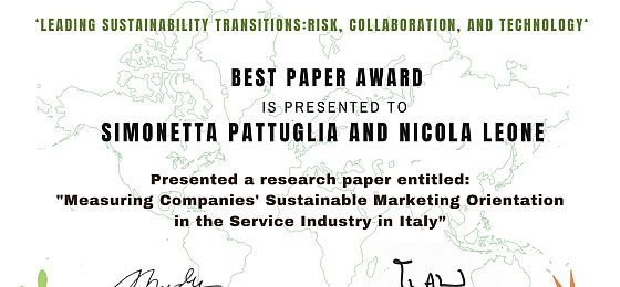 Best Paper Award a Simonetta Pattuglia e Nicola Leone alla XVIII International Conference of the Academy of Global Business Research and Practice (AGBRP)