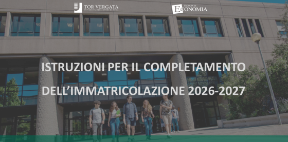 Istruzioni per il completamento dell'Immatricolazione 2026-2027