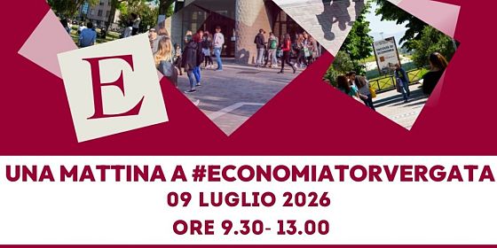 UNA MATTINA A #ECONOMIATORVERGATA 2026 