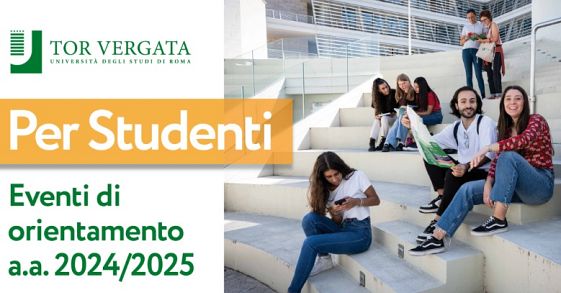 Eventi di orientamento per studenti a.a. 2024/2025