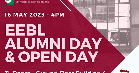 EEBL Alumni Day & Open Day - 16 May 2023 at 4PM