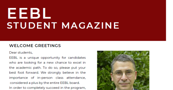 EEBL Magazine - Vol.3 Issue 1