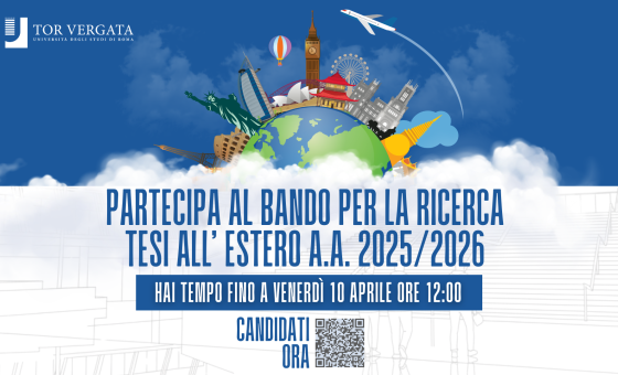 Call for Applications for Thesis Research Abroad, A. Y. 2025–2026
