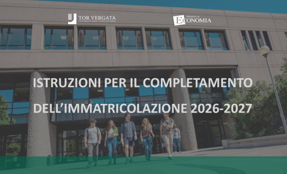 Istruzioni per il completamento dell'Immatricolazione 2026-2027
