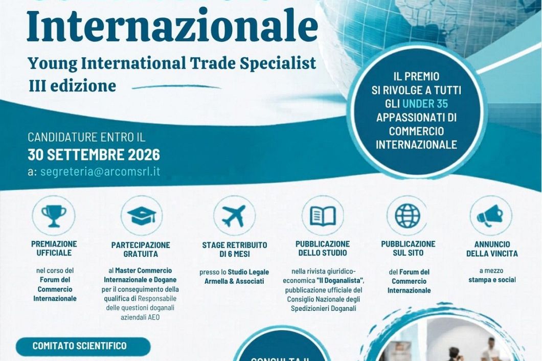 Premio “Alfiere del Commercio Internazionale – Young International Trade Specialist”
