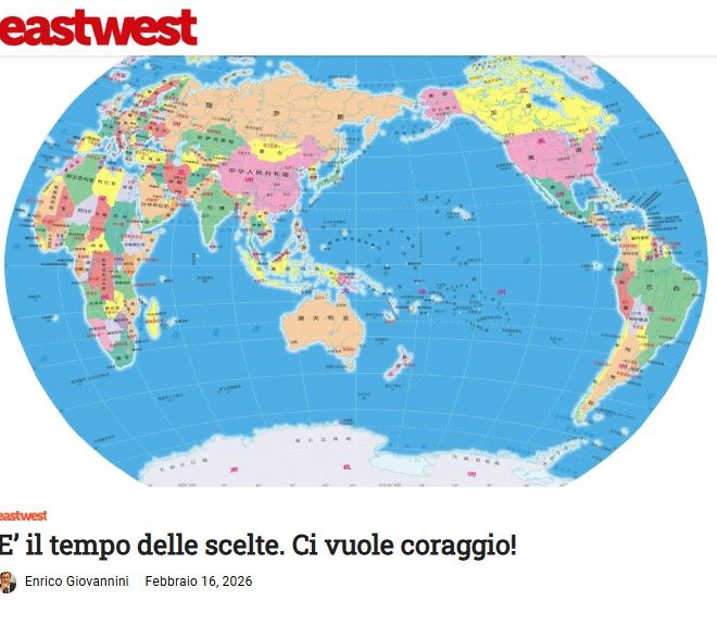 L'imperativo delle decisioni nell'editoriale del Prof. Enrico Giovannini per Eastwest Magazine