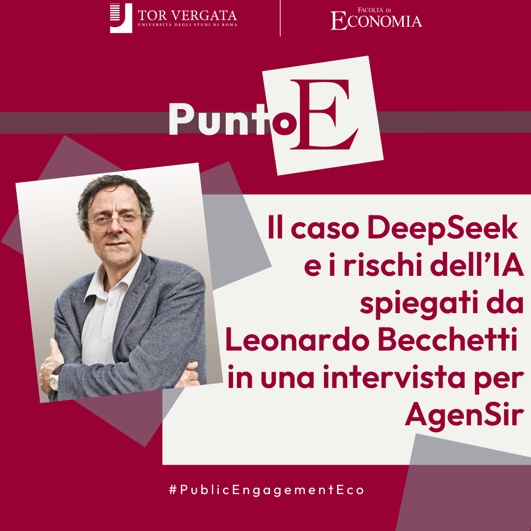 Intelligenza artificiale e Economia? Il caso DeepSeek e le “regole di buon uso” spiegate da Leonardo Becchetti