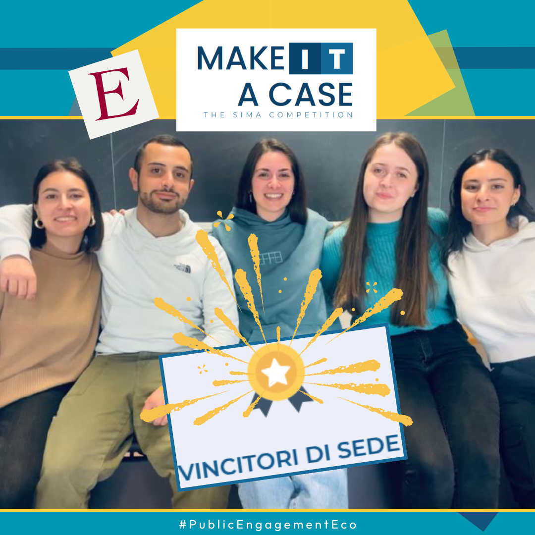 Cinque studenti del corso di Management delle Imprese Creative si aggiudicano a livello locale il contest MAKE IT A CASE