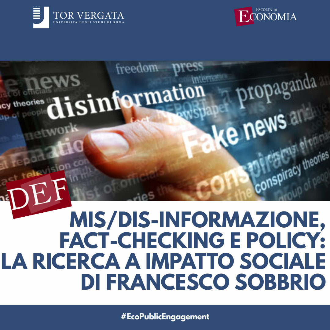 Ricerca a impatto sociale contro mis-informazione e dis-informazione: lo studio della Commissione Europea co-firmato da Francesco Sobbrio