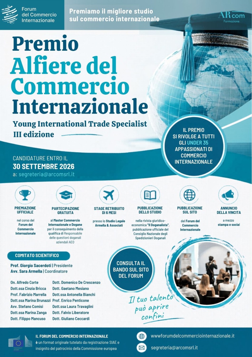 Premio “Alfiere del Commercio Internazionale – Young International Trade Specialist”