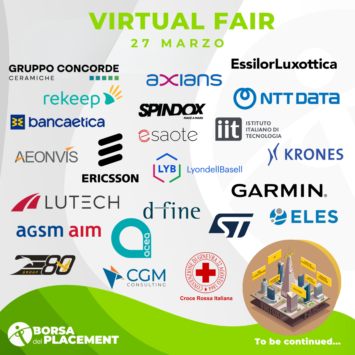 27 marzo 2025, Borsa del Placement Virtual Fair – XXX edizione