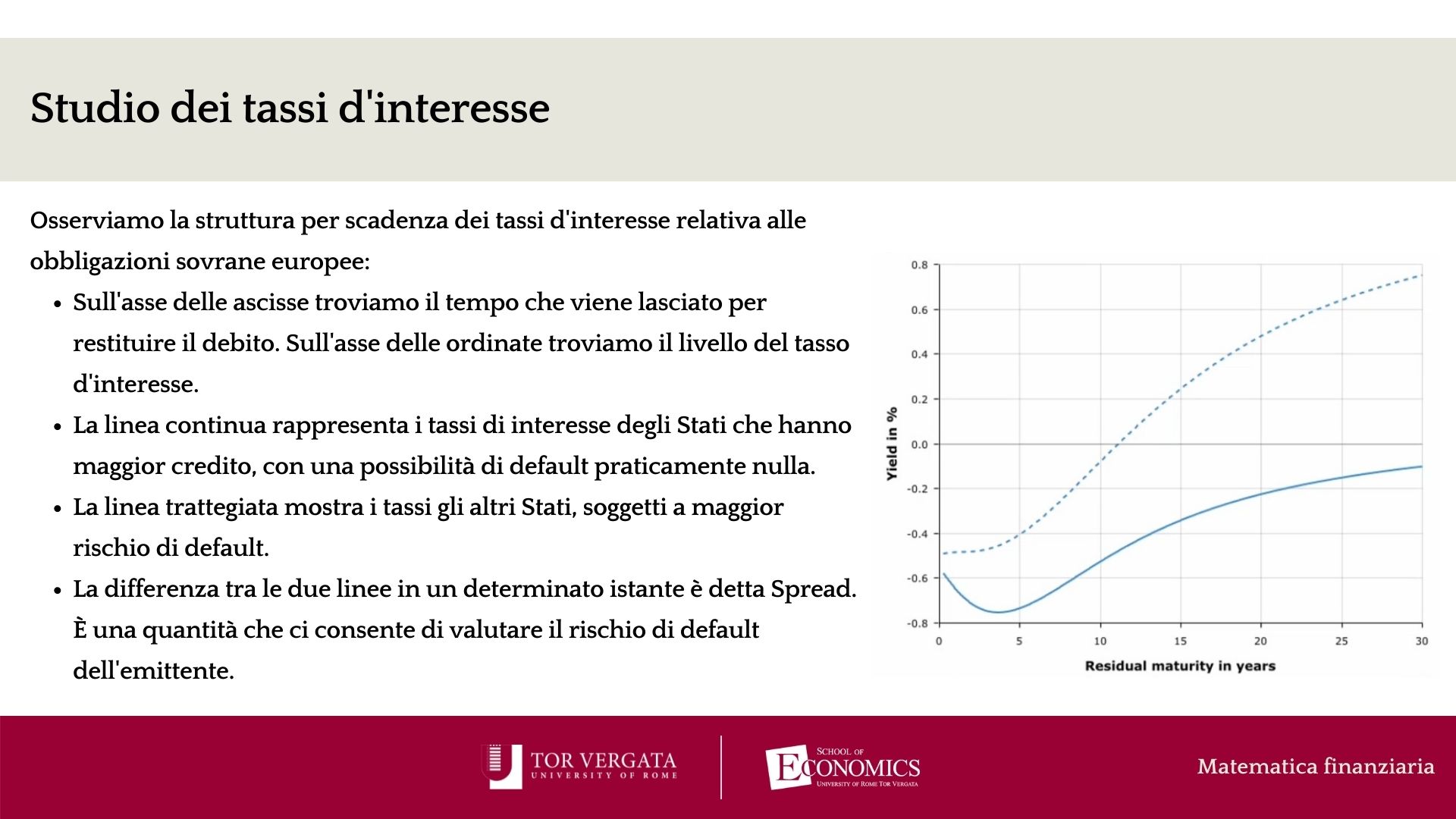 Matematica Finanziaria - Cosa si studia - Facoltà di Economia - Università  degli Studi di Roma 'Tor Vergata