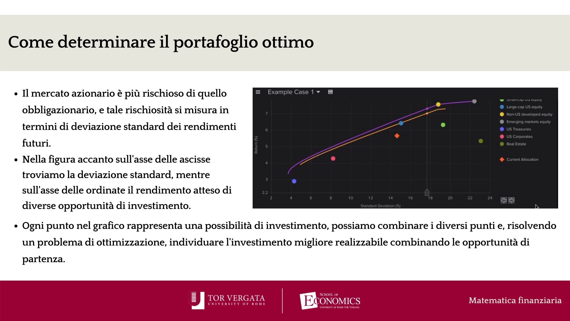 Matematica Finanziaria - Cosa si studia - Facoltà di Economia - Università  degli Studi di Roma 'Tor Vergata