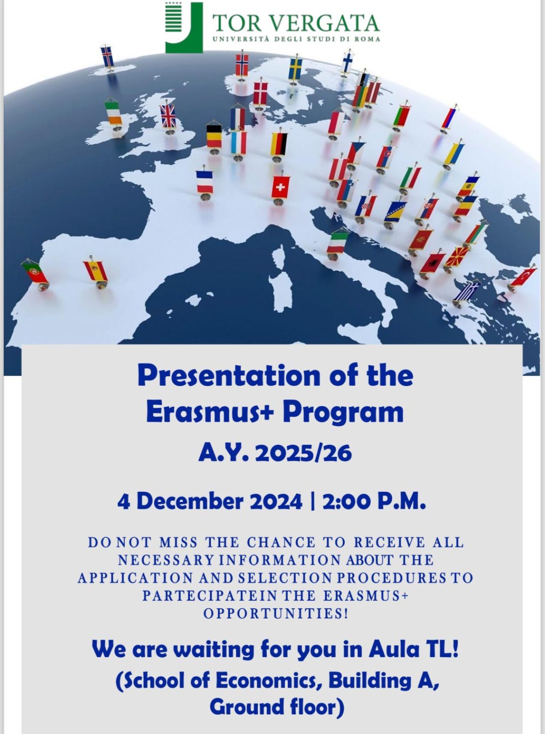 Erasmus Plus Program A.Y. 2025/2026