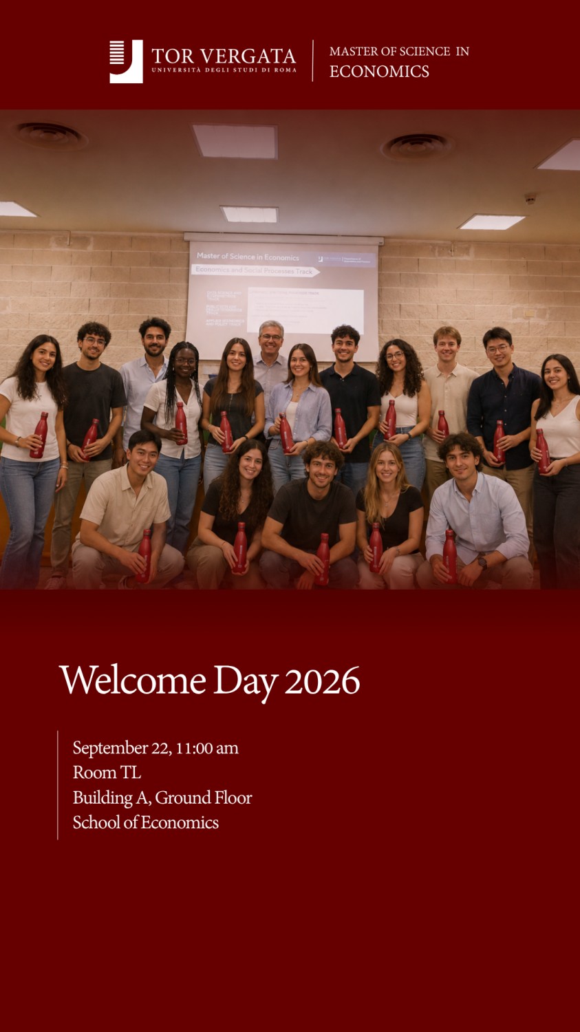 Welcome Day Economics - 2026 