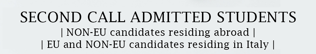 Second Call admitted students